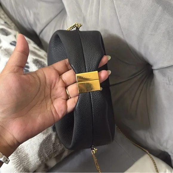 🖤 Polène Béri Bag in Black Polene Bag with gold chain with box - Picture 7 of 12